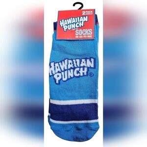 Hawaiian Punch 2 Pack Ankle Socks. One Size Fits Most. New!